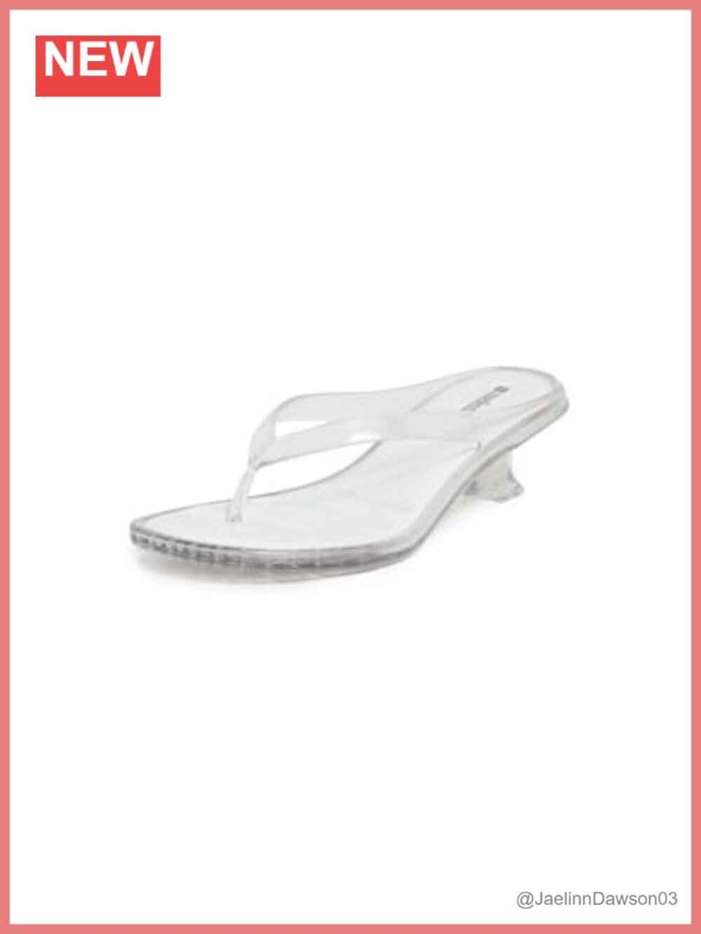 Women's Kitten Heel Flip Flops Sandals